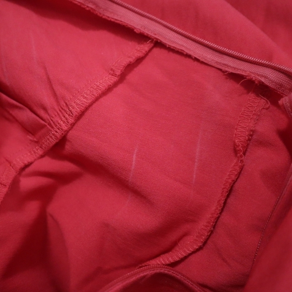 PIN UP DRESS M Red Retro Pin-up Rockabilly Long-sleeved V-neck Dance Matte 60s - Picture 5 of 14